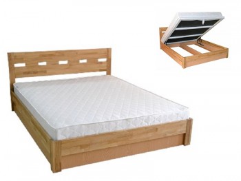 Кровать деревянная двуспальная Диана ДаКас с подъемным механизмом