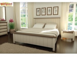 Кровать двуспальная деревянная “Калифорния” 1.4х2.0м Сосна МЕБИГРАНД