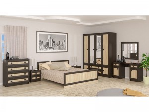 Кровать Даллас Мебель Сервис Венге 160х200см