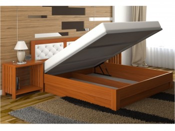 Кровать деревянная односпальная Диана Люкс ДаКас с подъемным механизмом