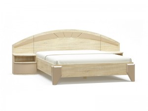 Кровать Аляска Мебель Сервис (Дуб Самоа) 160х200см