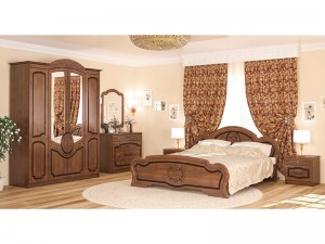 Спальня Барокко шкаф 4Д Мебель Сервис