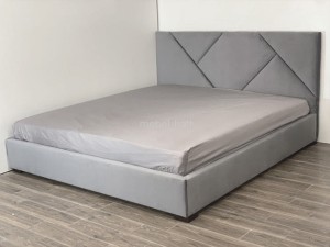 Кровать двуспальная с мягким изголовьем и подъемным механизмом Сити 140*200 (190) см