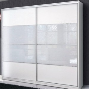 Шкаф купе 2,0*0,45*2.2 м лакобель комбинированный фасад зеркало