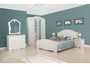 Спальня Луиза 4Д Світ Меблів Белое Дерево