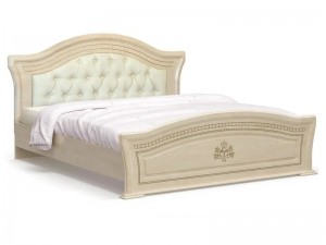 Кровать Милано с мягким изголовье Мебель Сервис Береза 160смх200см
