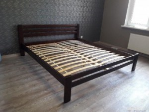Кровать двуспальная деревянная “Премьера” 1.4х2.0м Сосна МЕБИГРАНД