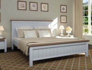 Кровать двуспальная деревянная “Верджиния”  1.8х2.0м Сосна МЕБИГРАНД