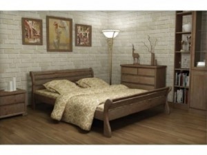 Кровать двуспальная деревянная “Верона” 1.8х2.0м Сосна МЕБИГРАНД