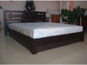 Кровать двуспальная деревянная Виктория ДаКас с подъемным механизмом