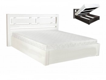Кровать двуспальная деревянная Виктория ДаКас с подъемным механизмом