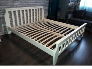 Кровать двуспальная деревянная «Марсель» 1.4х2.0м Сосна МЕБИГРАНД